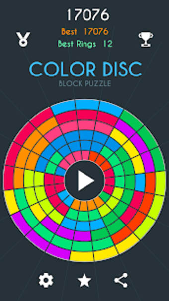 Color Disc  Circle Block Puzzle