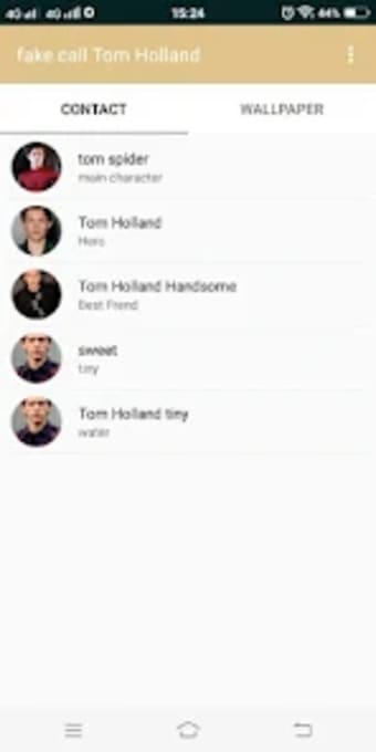 Fake call Tom Holland