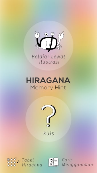 Hiragana Memory Hint Indonesi