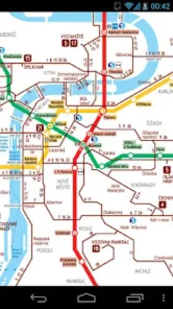 Prague Metro and Tram Map Free
