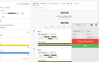 AloTech Pipedrive Softphone