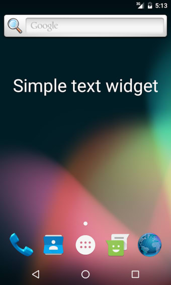 Simple Text Widget