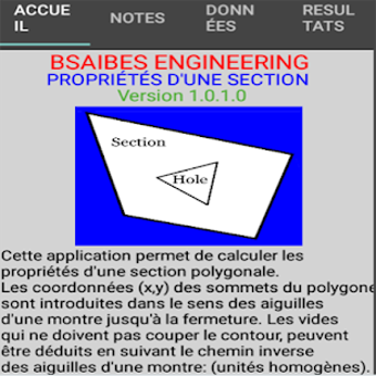 CARACTÉRISTIQUES GÉOMÉTRIQUES DUNE SECTION