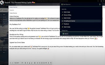 OscarAI - Your Personal Writing Copilot