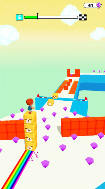 Cube Stack 3d: Fun Passing over Blocks and Surfing