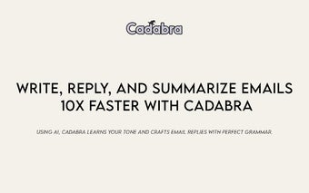 Cadabra - Maximize Email Efficiency With AI