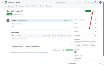 Copy GitHub Issue Link