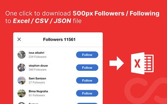 500Fo - Export followers for 500px