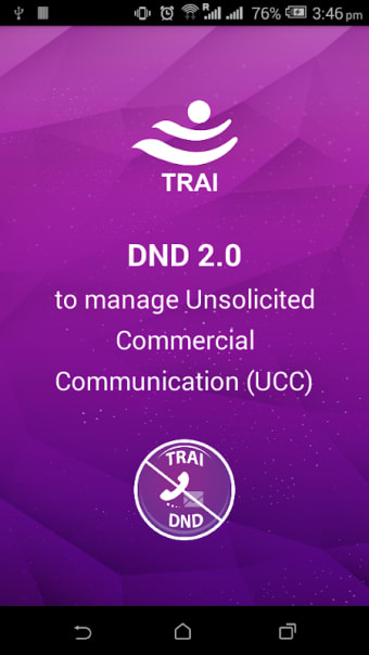 TRAI DND 2.0(Do Not Disturb)