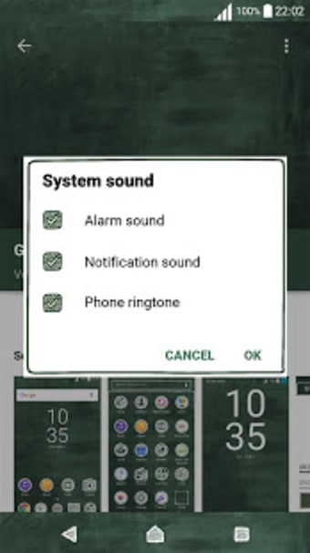 Green Board  Xperia Theme  icons