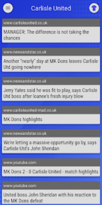 EFN - Unofficial Carlisle United Football News