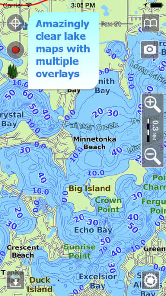 Aqua Map Minnesota Lakes GPS