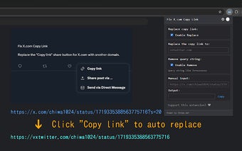 Fix X.com Copy Link
