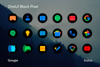 OneUI 3 Black - Round Icon Pack