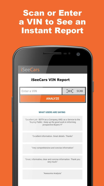 Free VIN Report for Used Cars