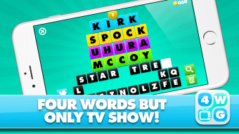 4 Word TV Game - Find the link and guess the TV show