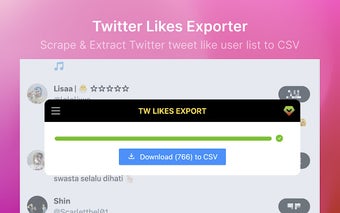 TwLikesExport - Twitter Likes Export