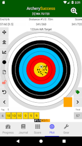 Archery Success 2021 - Archery Scoring  Plotting