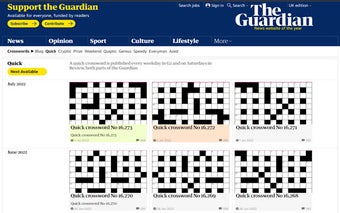 Guardian Crossword Progress Indicator