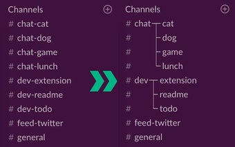 Slack Channels Grouping