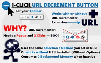 URL Decrement Button