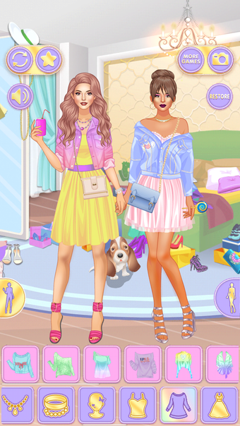 Pastel Sisters Dress Up Games