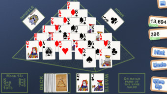 Crystal Pyramid Solitaire