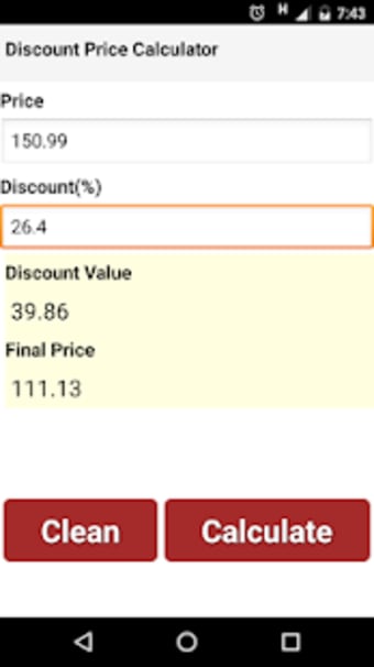 Discount Calculator - how to calculate percentage