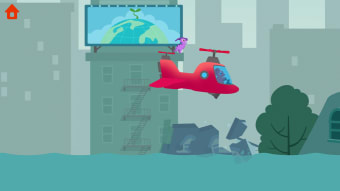 Dinosaur Helicopter Kids Games