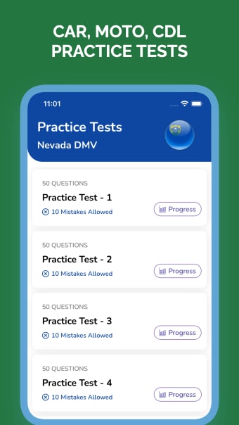 Nevada NV DMV Permit Test