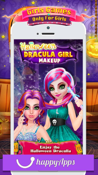 Princess Salon - Halloween Girl Makeup  Dress up
