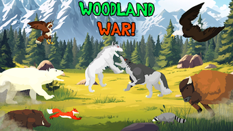 Wolf Fights Woodland Animals