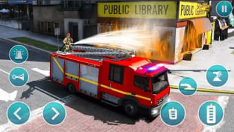 Emergency Police Fire Truck 3d