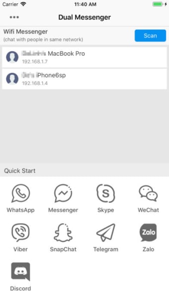 Dual Messenger for Message App