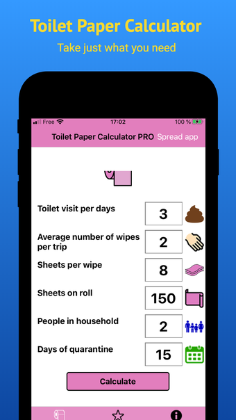 Toilet Paper Calculator PRO