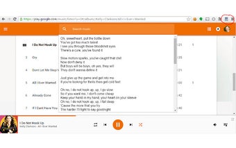 Google Music Lyrics