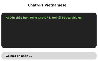 ChatGPT Vietnamese