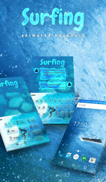 Surfing Animated Keyboard + Live Wallpaper