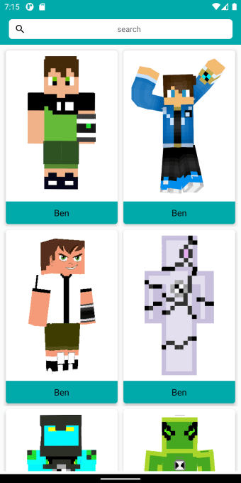 Ben Skins for Minecraft