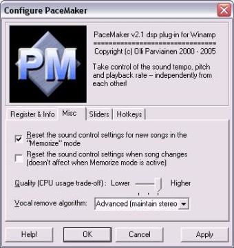 PaceMaker plug-in