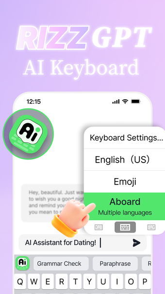 Rizz Chat AI Keyboard: Aboard