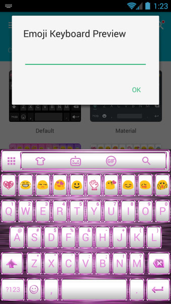 Emoji Keyboard Frame WhitePink