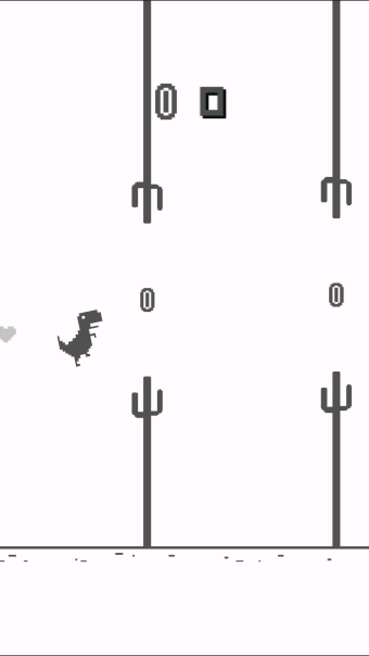 Jump Steve Jump - 8-bit Dinosaur Journey Widget Game