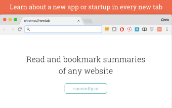 10words: discover startups in every new tab