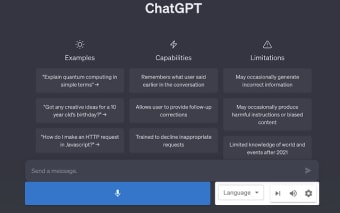 Voice control for chatGPT