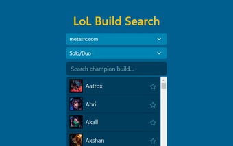 LoL Build Search