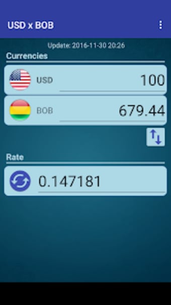 US Dollar x Bolivian Boliviano