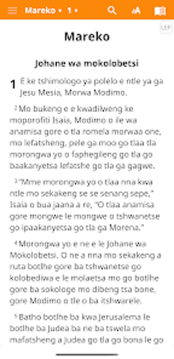 Setswana Baebele