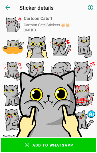 Cartoon Cat Stickers