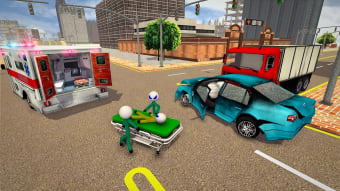 Stickman Rescue Ambulance Game